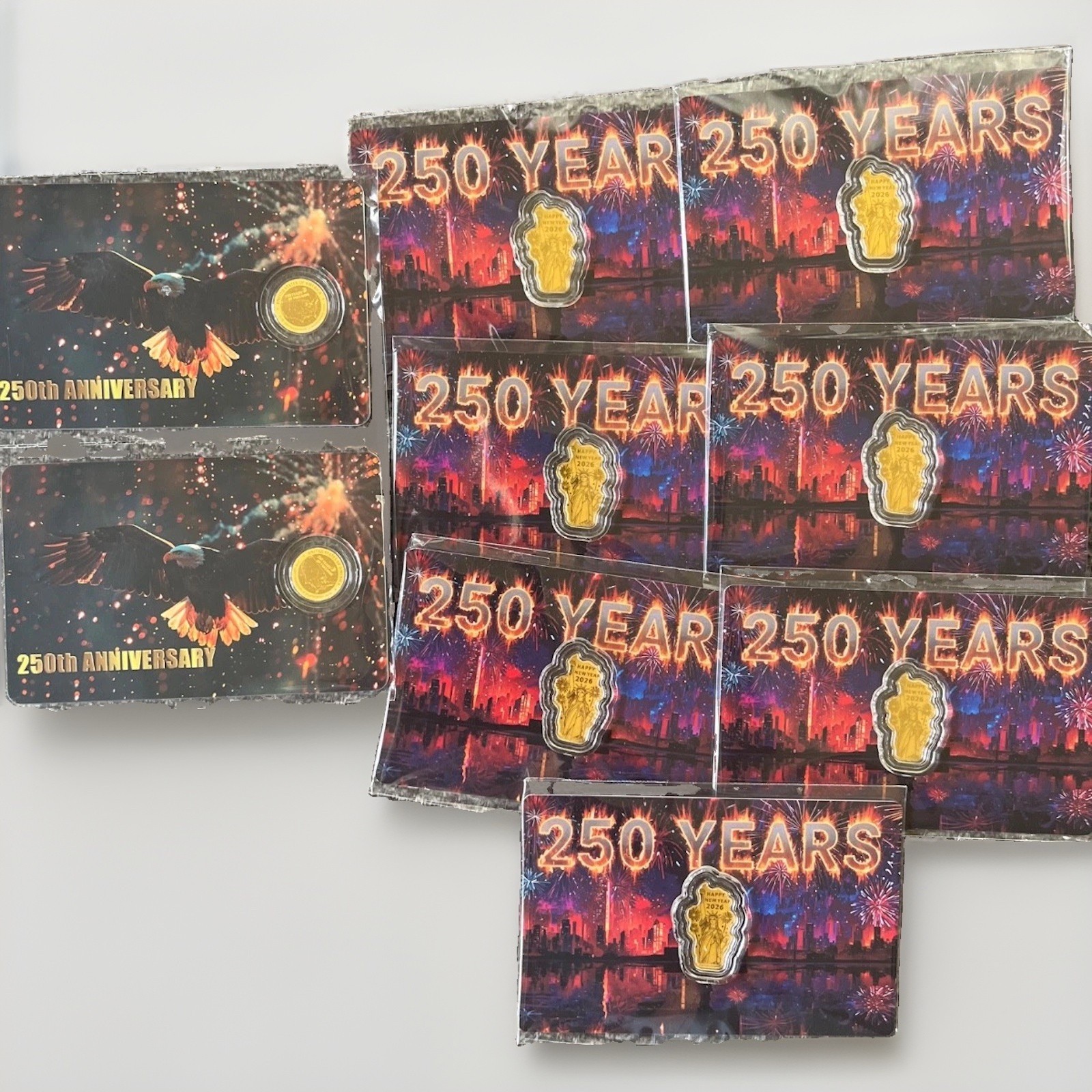 Lot of 41 1/1000 oz .9999 Pure Gold Coin Cards Bulk Wholesale Collection Niue