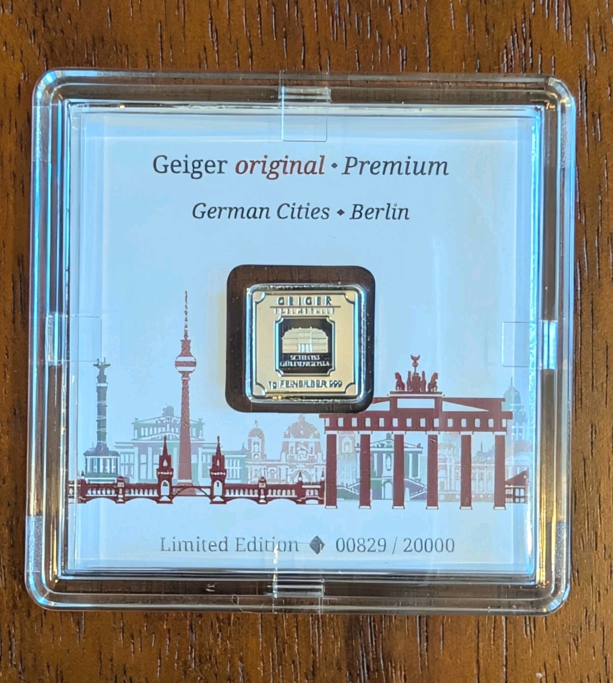 Geiger Edelmetalle 1g Silver “German Cities: Berlin” Limited Edition — #00829