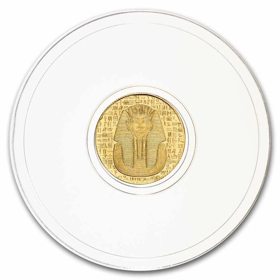 1/200th oz .9999 Gold Round: Egyptian King Tut .005 AGW – G200EKT