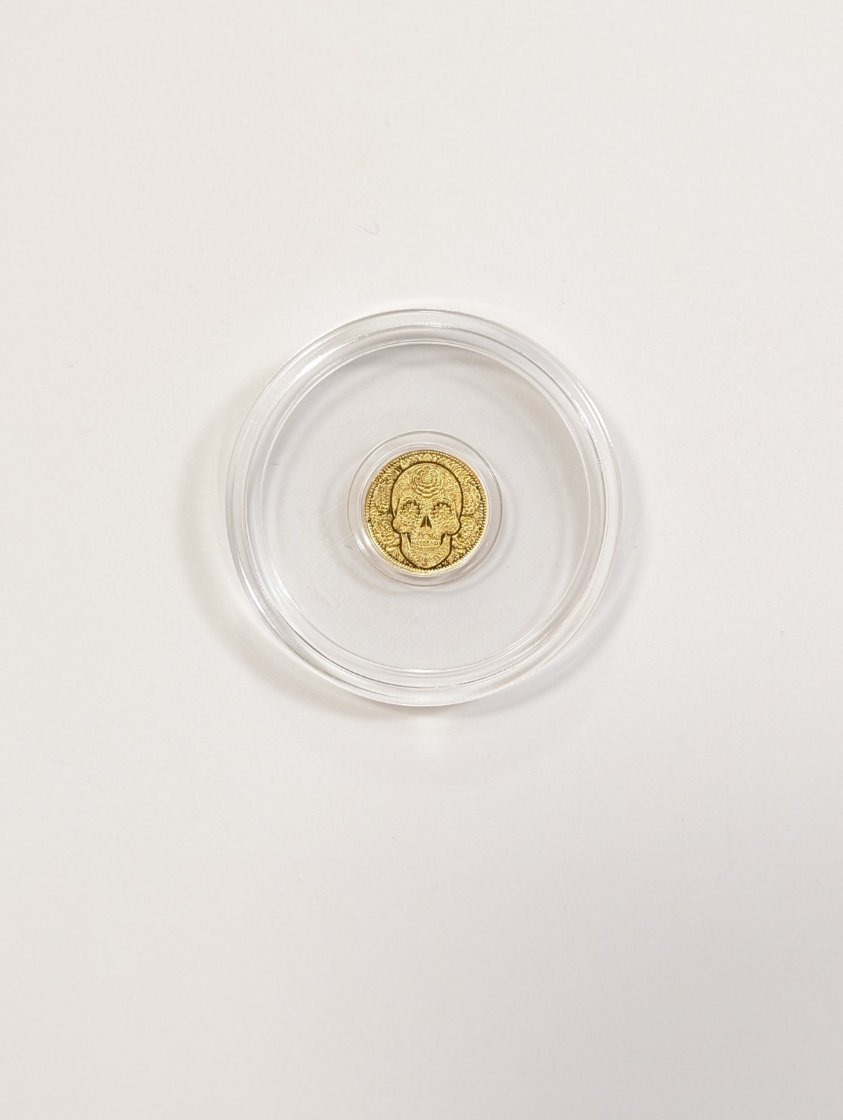 1/200th Ounce Gold 9999 Fine ~ Day of the Dead Rose Skull | Monarch Precious🪙