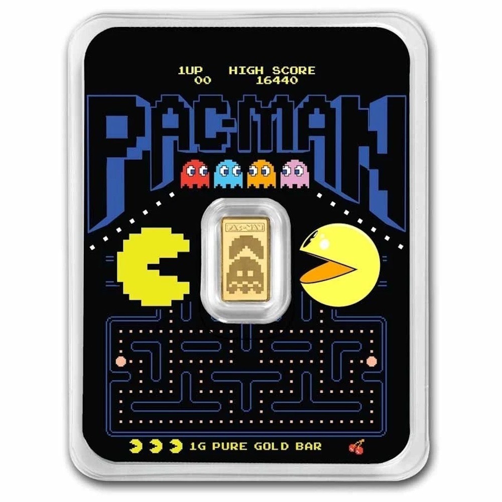 1 gram Gold Bar – PAC-MAN 45th Anniversary in TEP