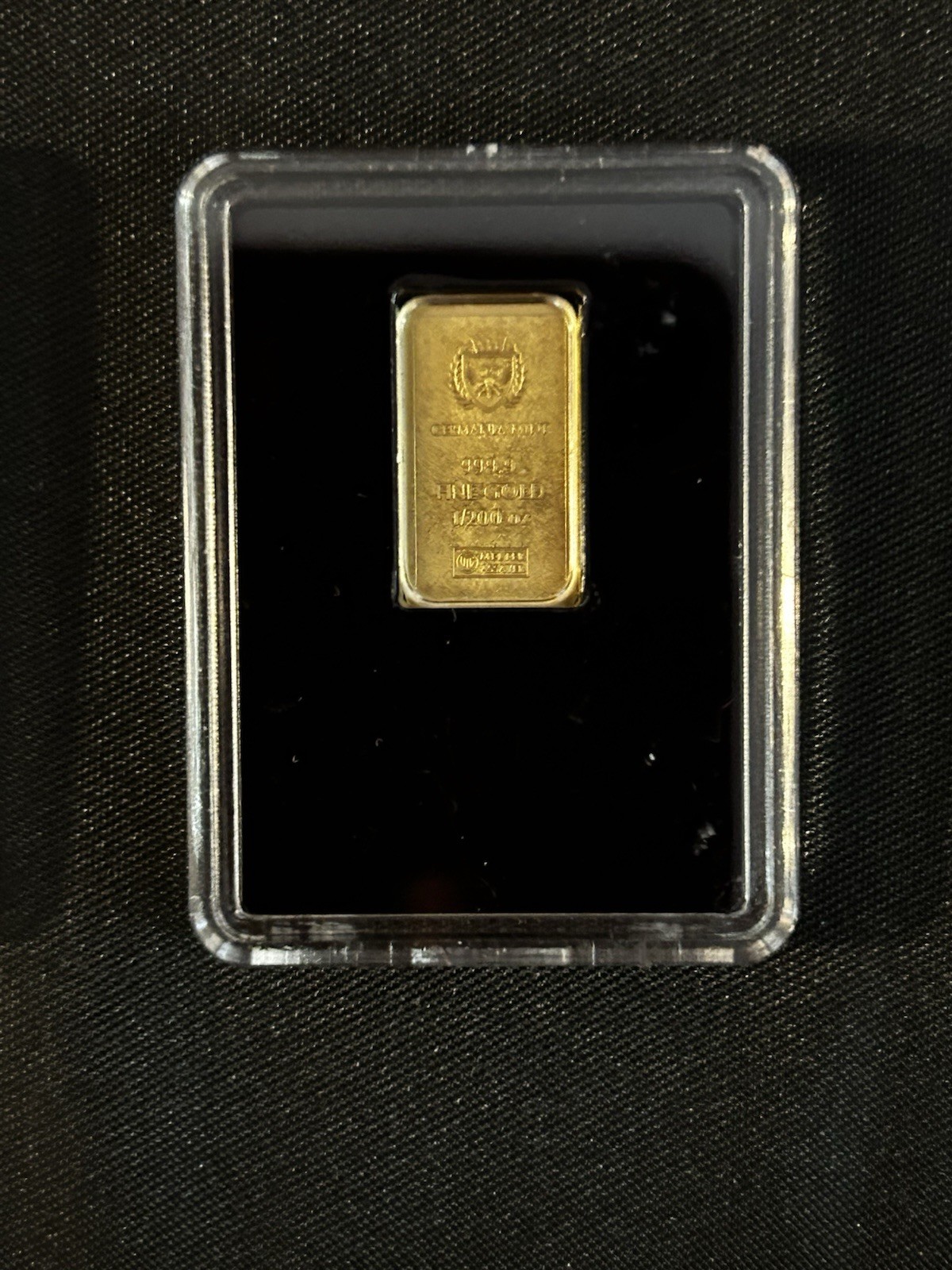 Lot of 2, 1/200th oz Germania Mint Gold In Capsules