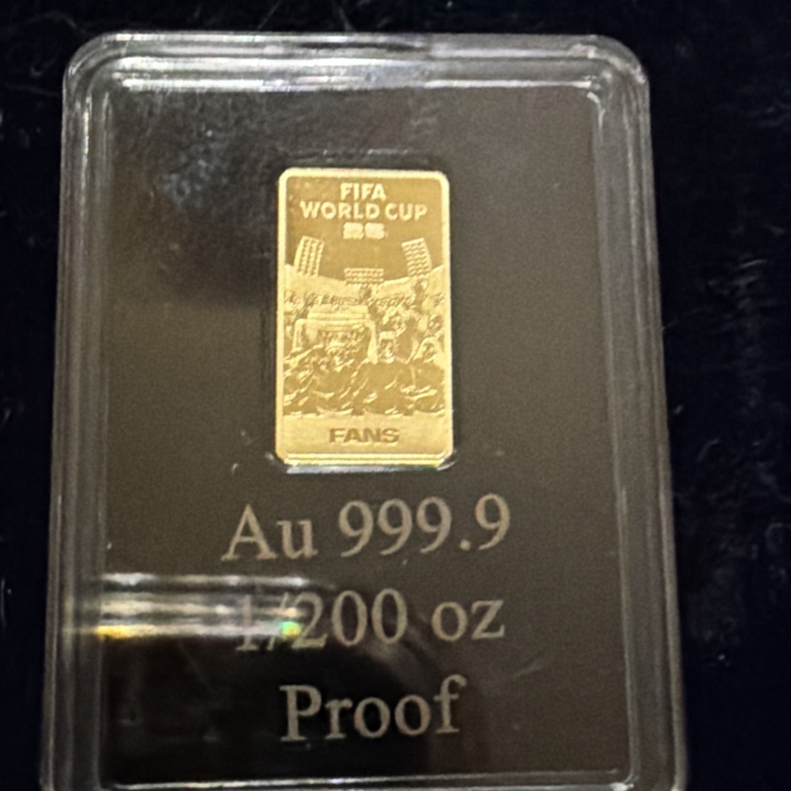 2 X’s FIFI World Cup 2026 Certified 999.9 Fine 1/200 Oz Gold Bar “LIMITED”