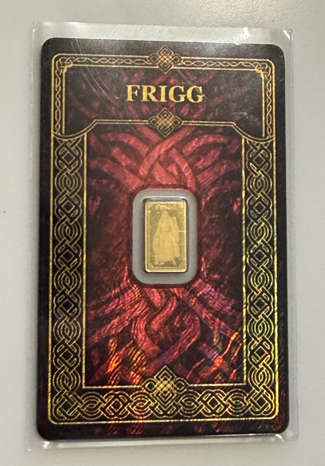Germania Mint Odin & Frigg 1/100 oz 9999 Gold Bar Set Of 2 In Certified Assay