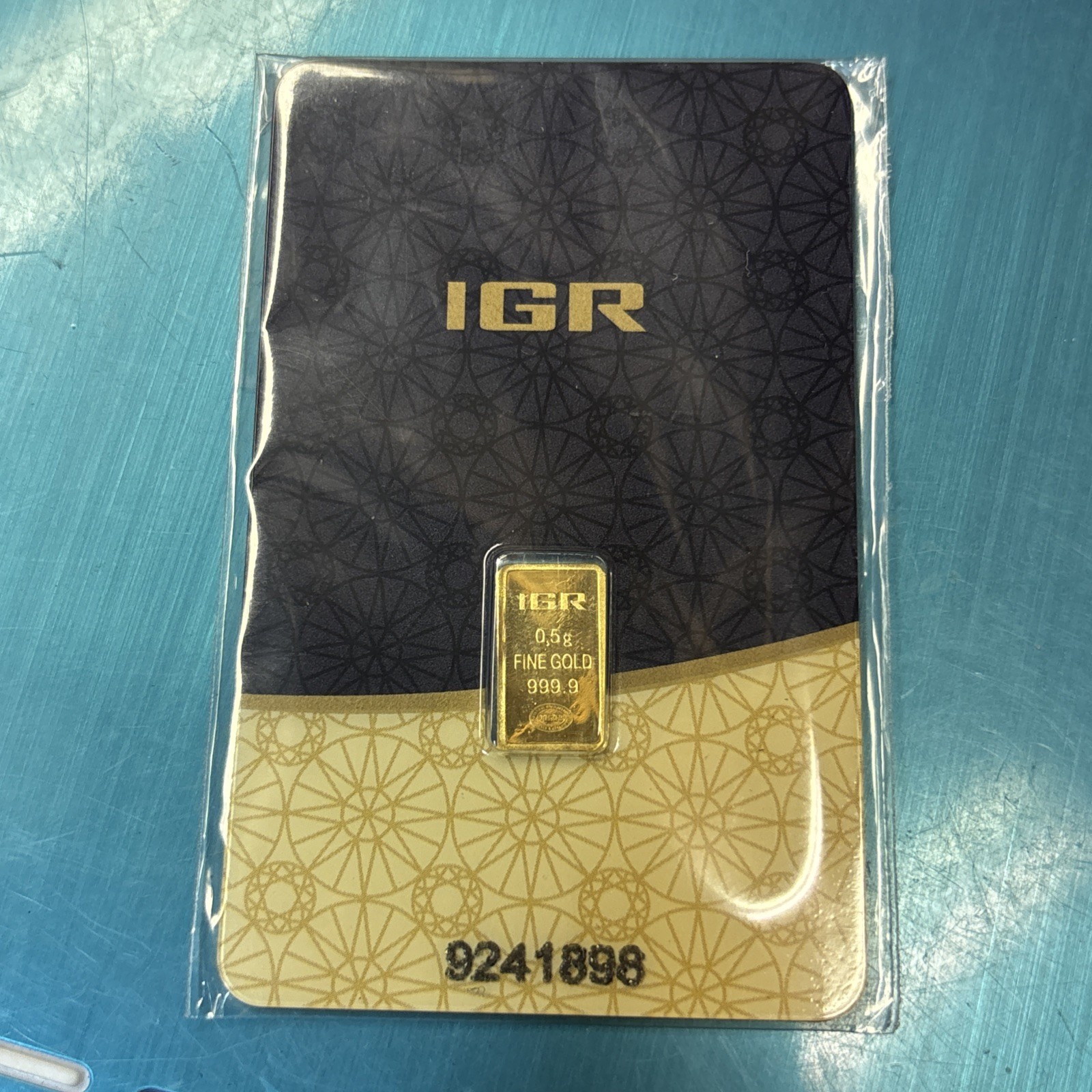 0.5 gram IGR Gold Bar – Istanbul Gold Refinery – 999.9 Fine in Sealed Assay