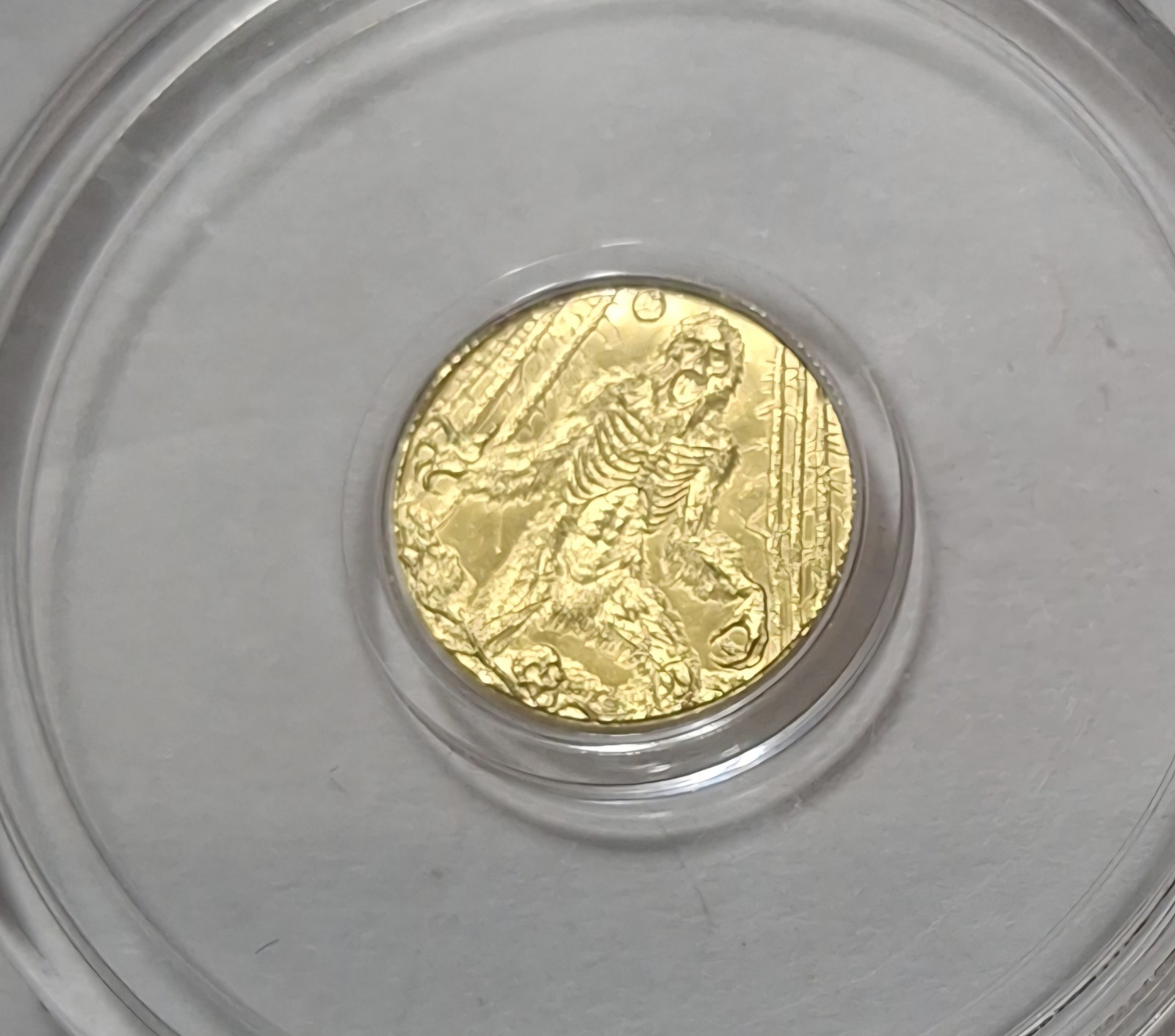 1/200th oz Gold Round Zombie Bigfoot Whatnot Pyromanjim Limited Edition Capsule