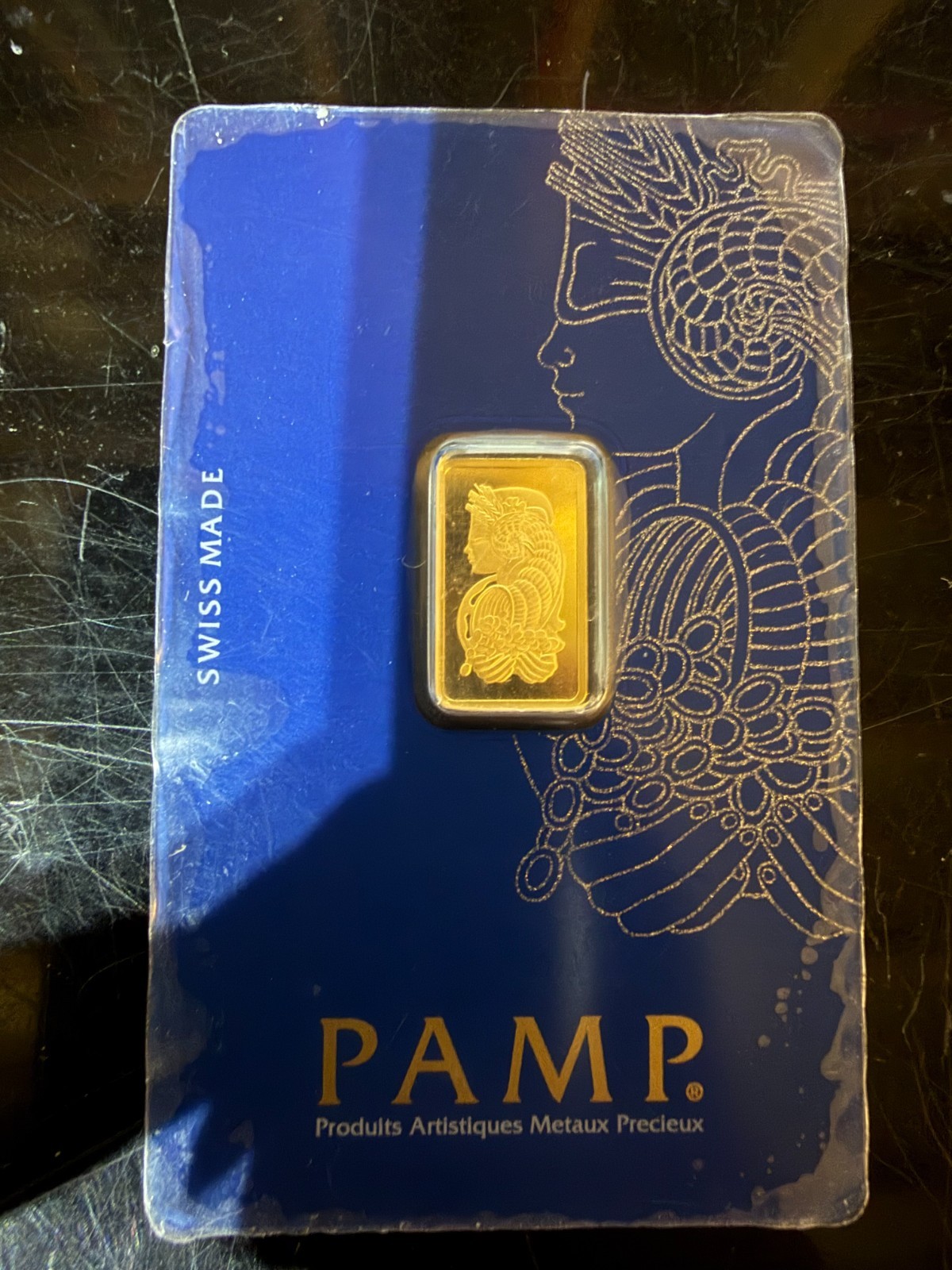 2.5 gram Gold Bar – PAMP Suisse – Fortuna – 999.9 Fine in Sealed