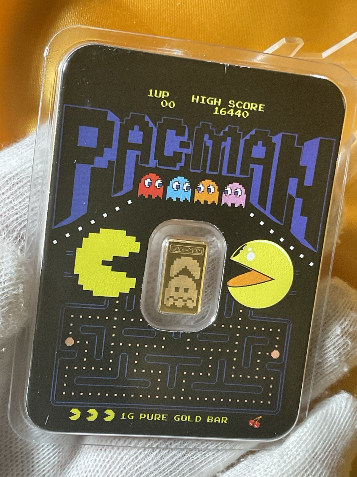 2025 PACMAN 45th ANNIVERSARY 1gr .9999 GOLD BAR IN TEP #2270 limited mintage