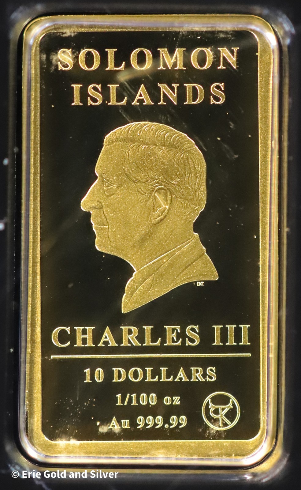 Solomon Islands Sower Proof 1/100th oz Gold Bar