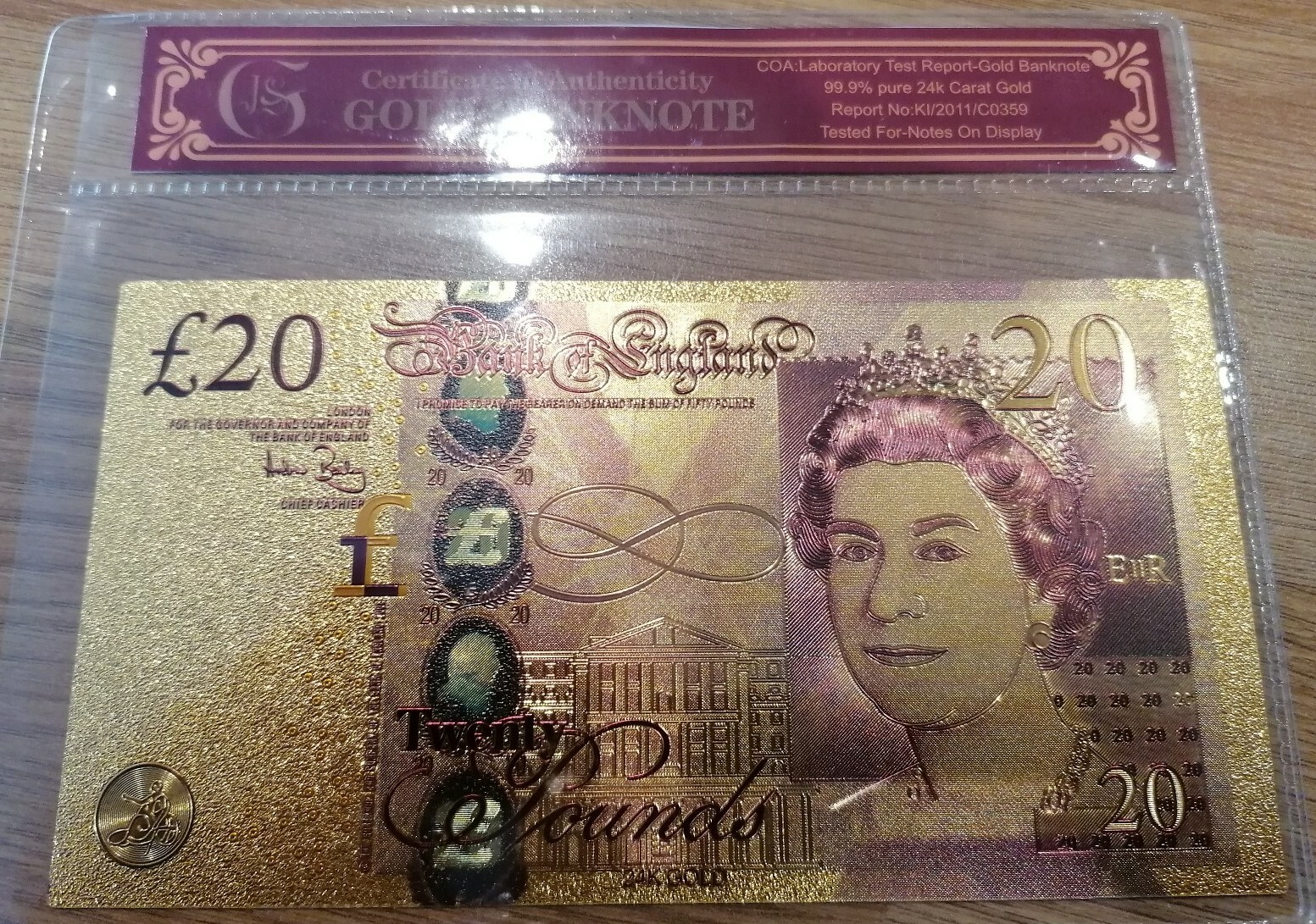 NEW 50, 20,10,5 Full Set 24K Gold Foil Bullion Bar UK stock