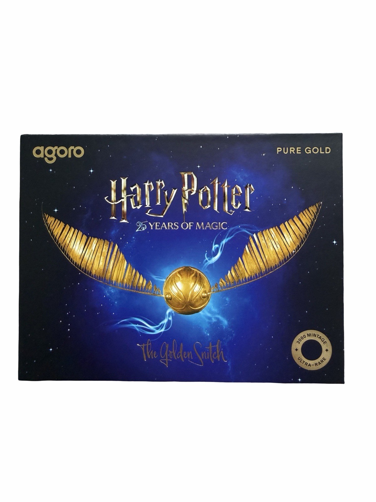 Harry Potter Golden Snitch 0.1g Pure Gold Agoro 25 Years Anniversary