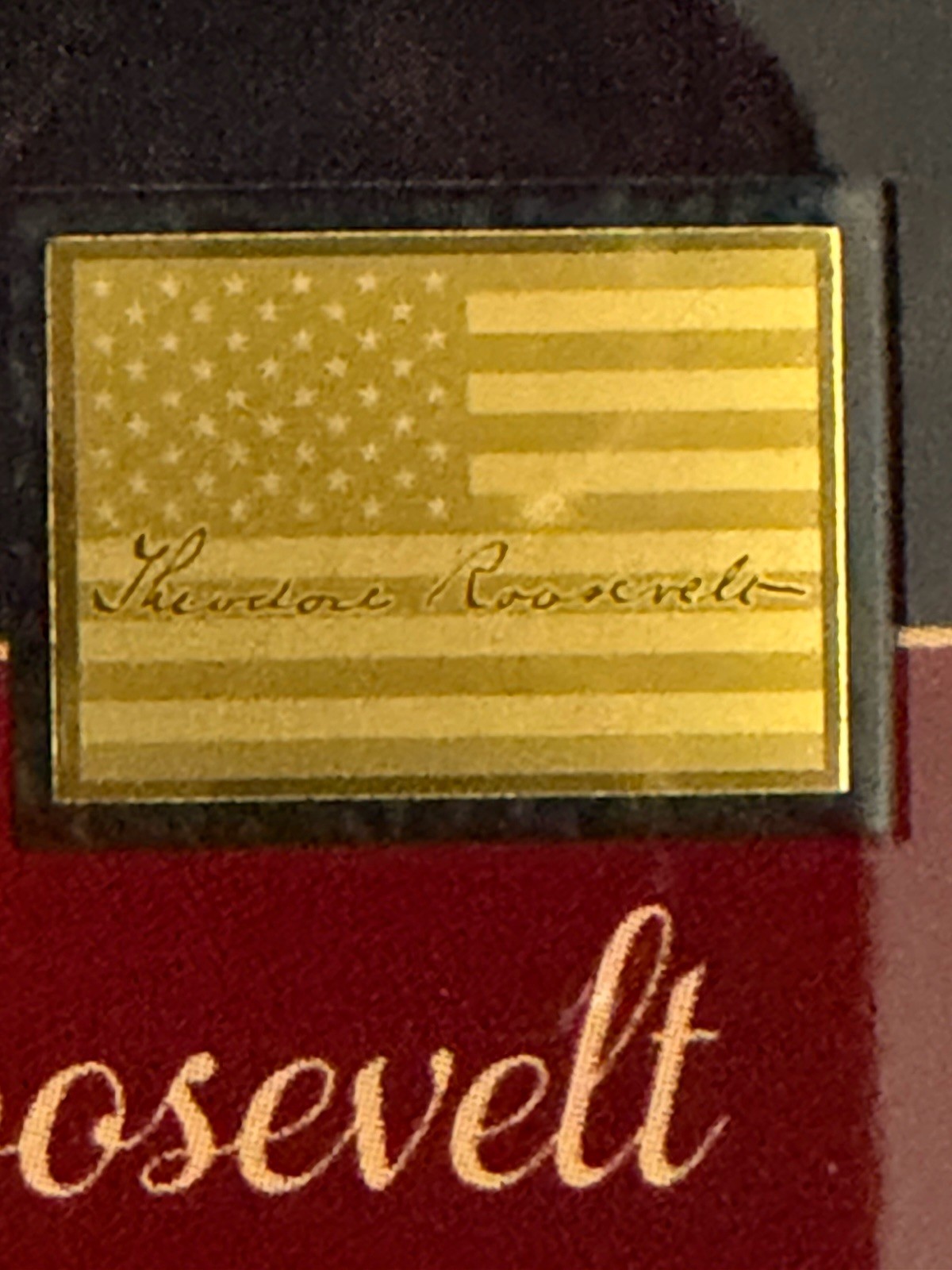 Theodor Roosevelt 1/1000 Oz .999 Fine Gold Coin Liberia in Card 50,000 Mintage