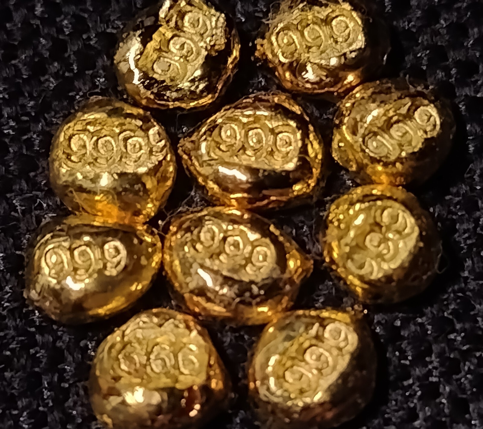 1/2 Half 0.5 Gram Gold Nugget 999.9 UK Made Fine Bullion Pure 24ct Gold Bar AU