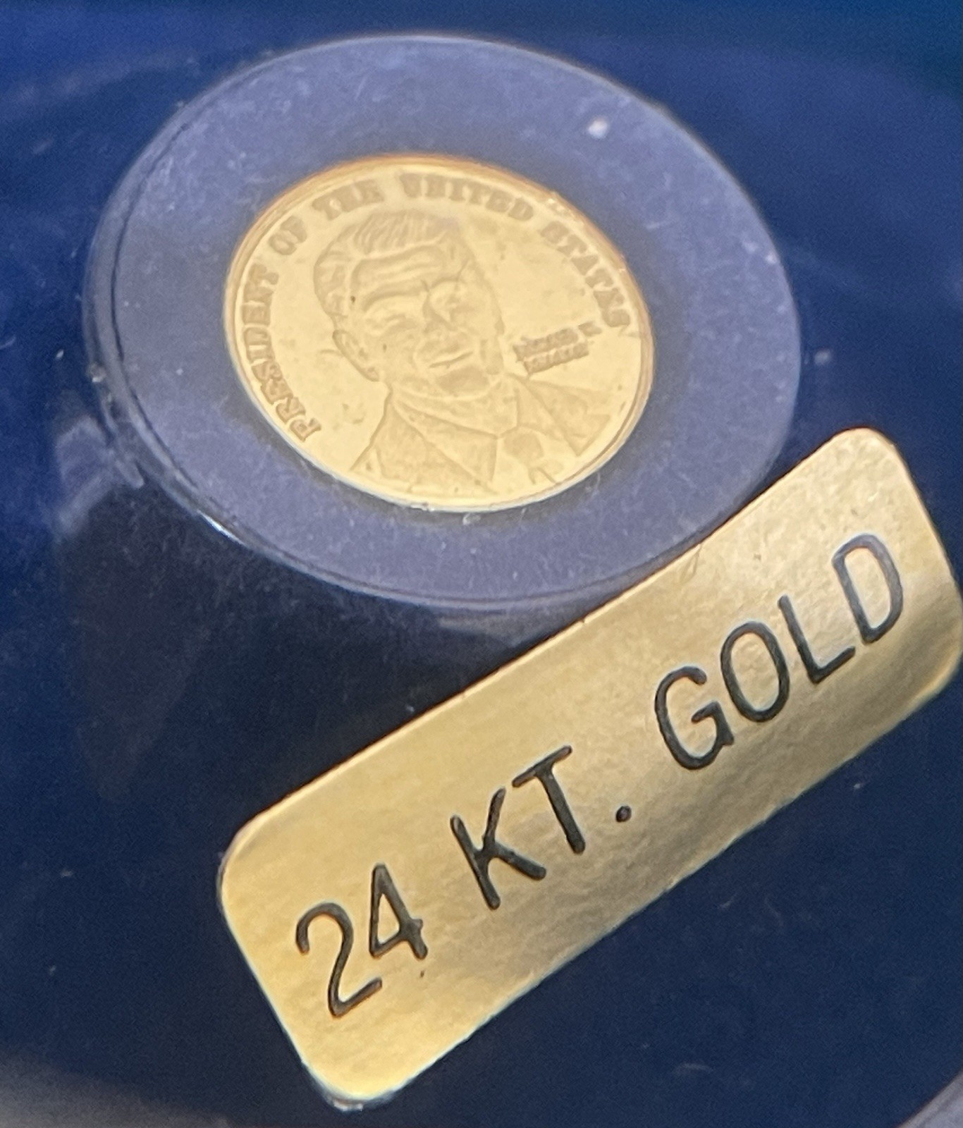 Ronald Reagan Solid Gold 24k Pure .999 Presidential Inaugural Coin