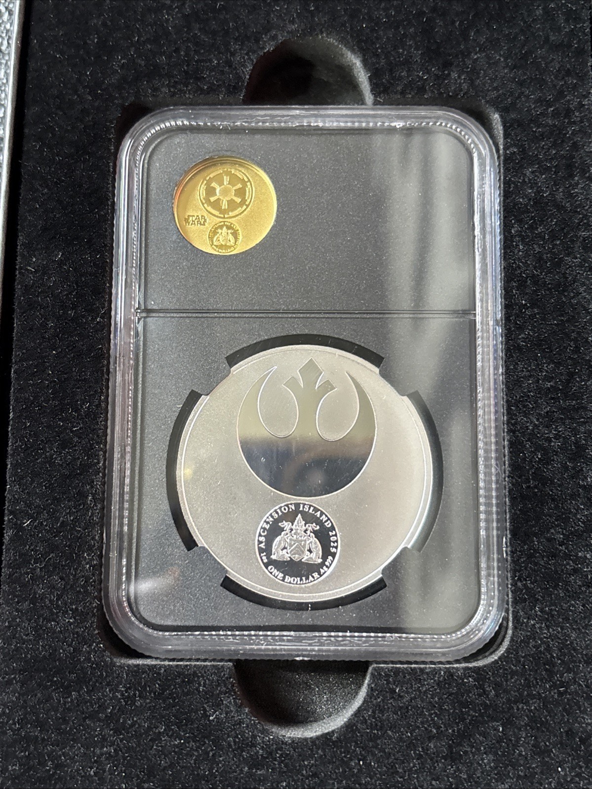 2025 Ascension Leia S$1 – NGC PF 70/70 REVERSE PF – 1/10 oz GOLD Death Star