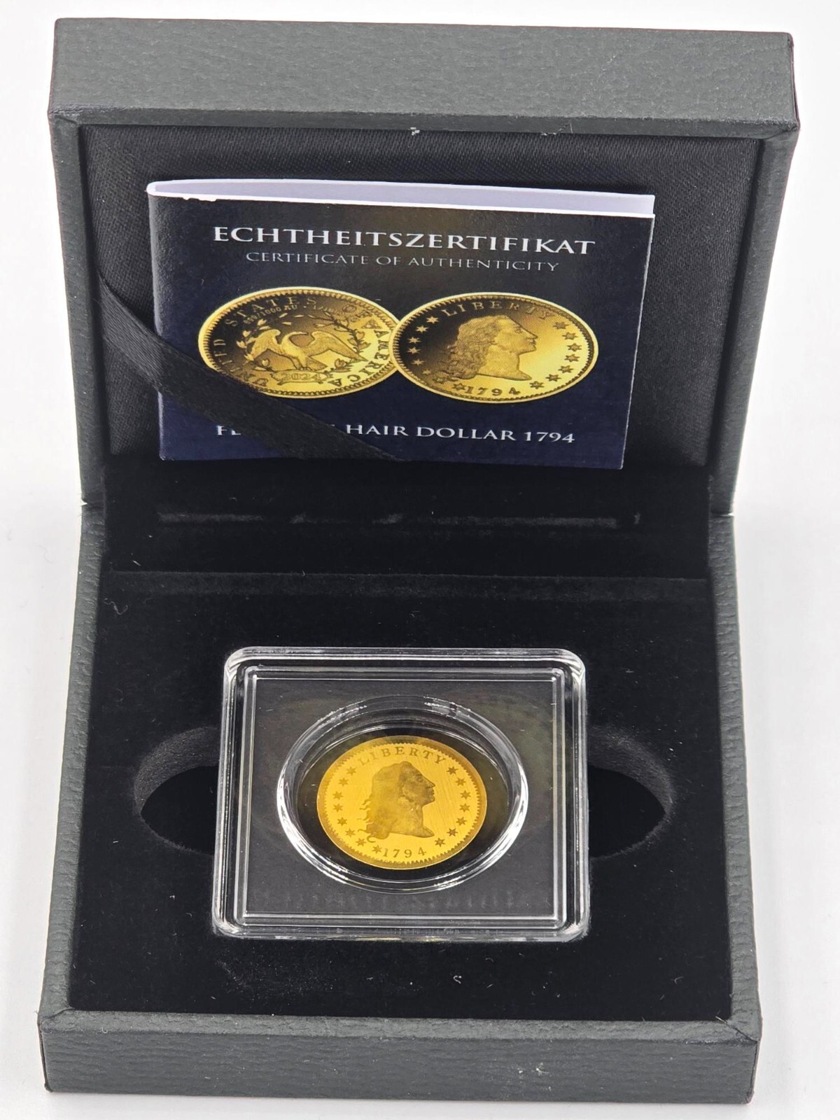 Flowing Hair dollar 1794 1/1000 Oz .999 Gold Coin 2024