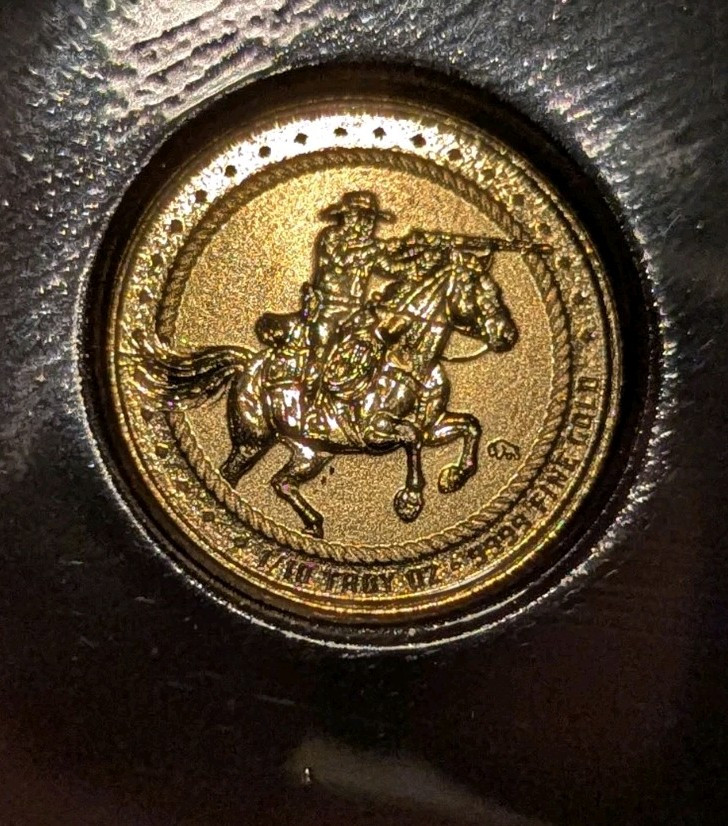 Scottsdale Mint 1/10th Gold Rifleman w/ Buffalo Privy .9999 Gold Yeehaw!🐎💥💥