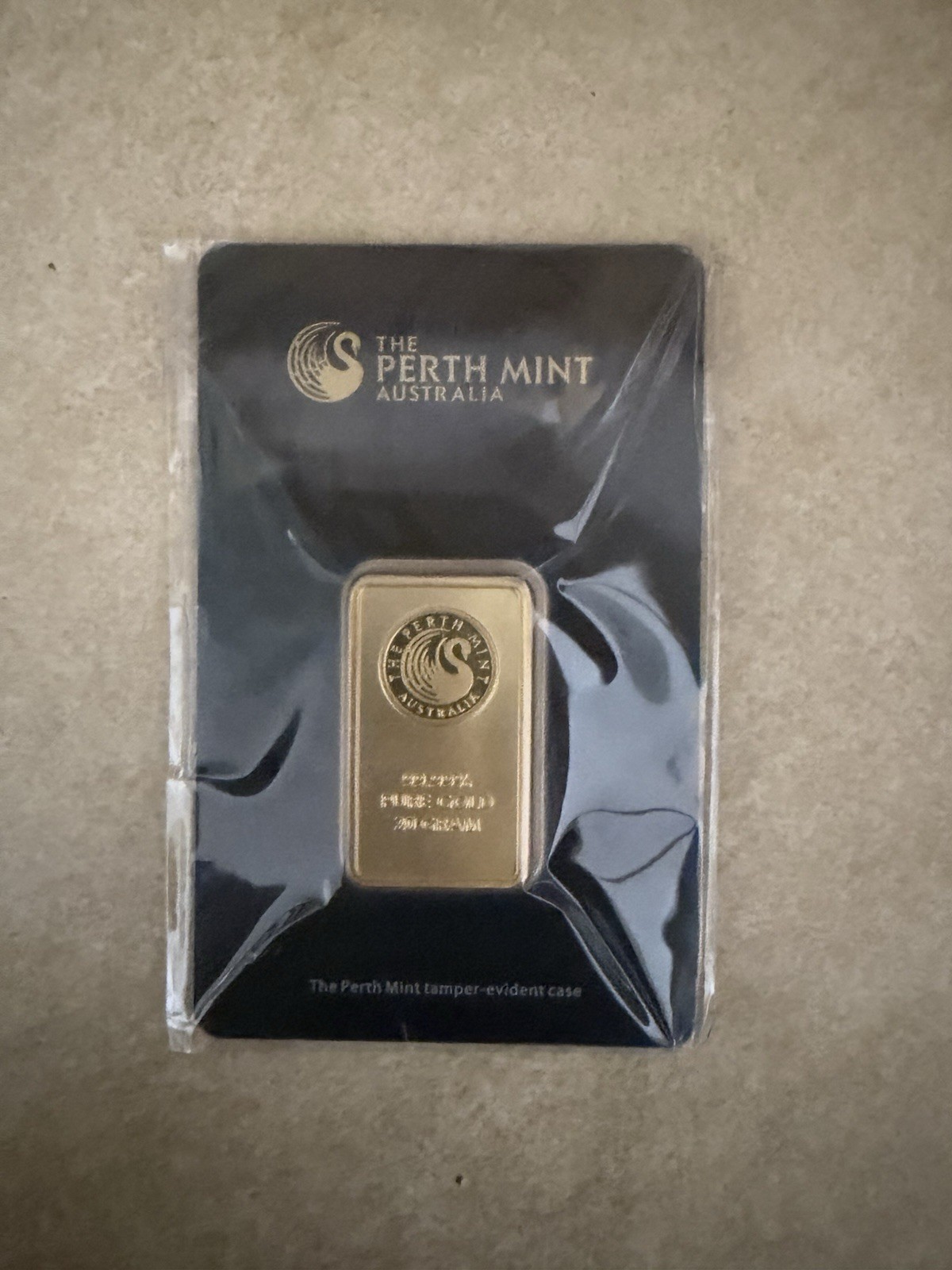 The Perth Mint Gold Bar 1 oz Fine Gold Bullion Bar, 1 oz Total Gold Content
