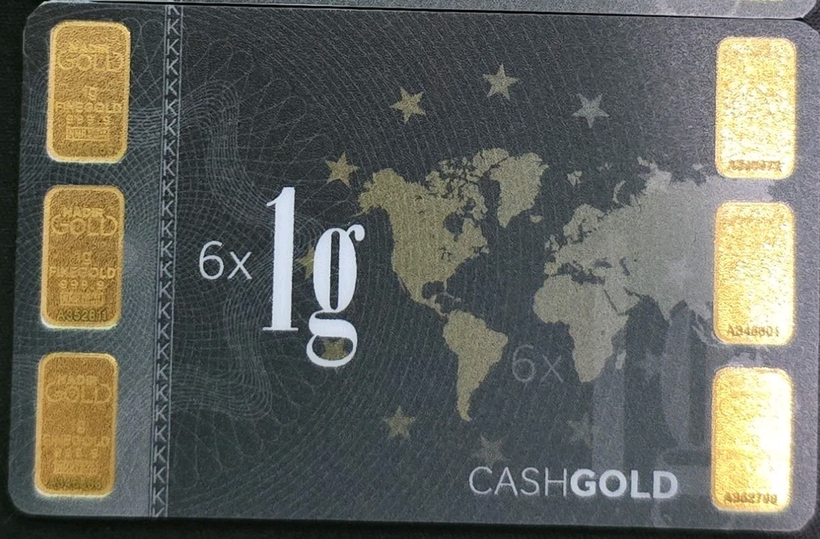 Nadir Karatbars 6 Gram .9999 Fine Gold in Assay Card