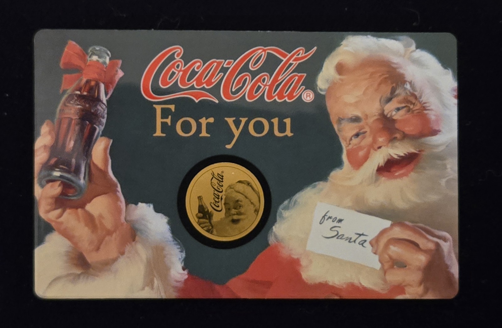 1/1000 oz Coca Cola Santa Christmas 2023 (In Card)