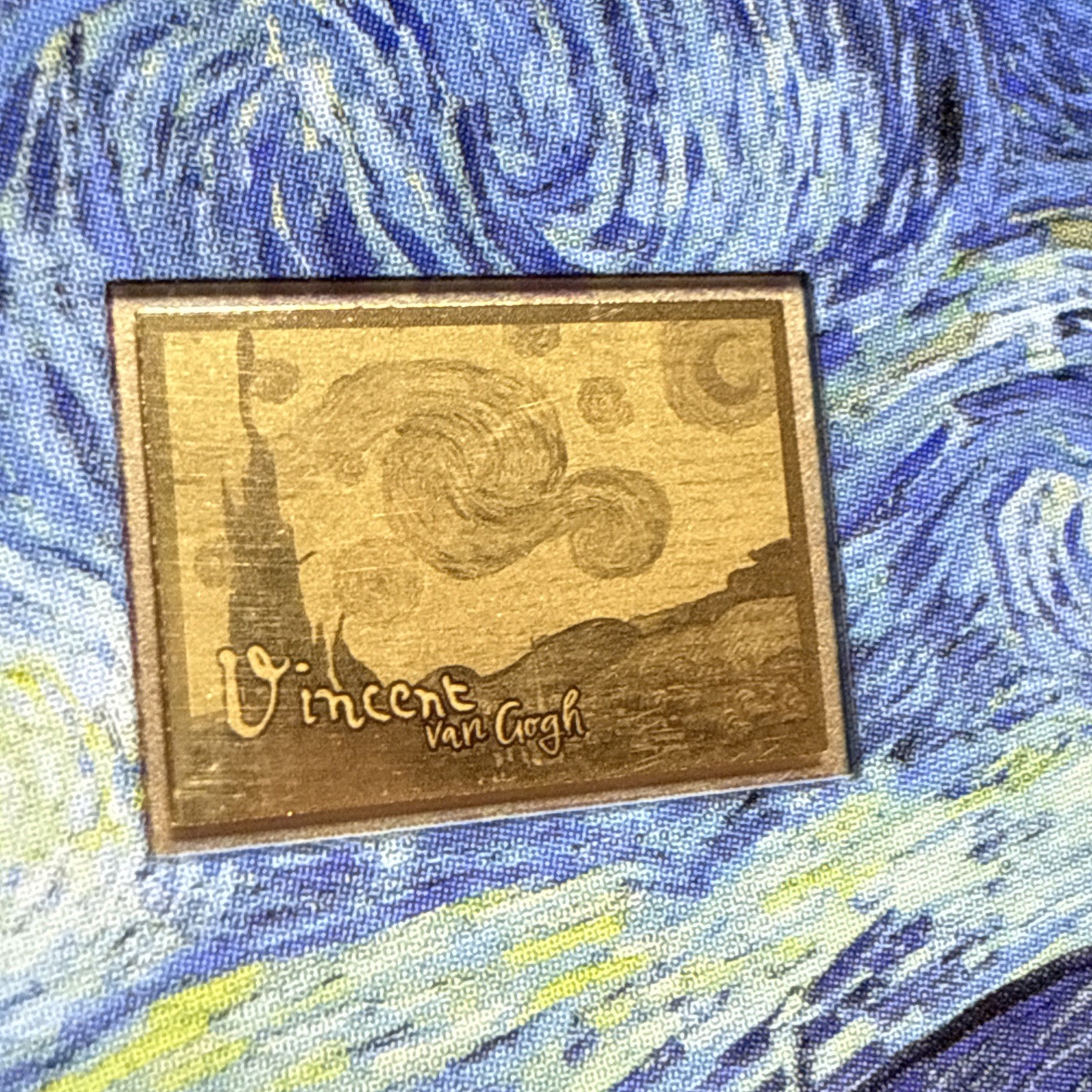 2025 Vincent Van Gogh Starry Night 1/1000Oz .999 Gold Coin card 3000 Francs Chad