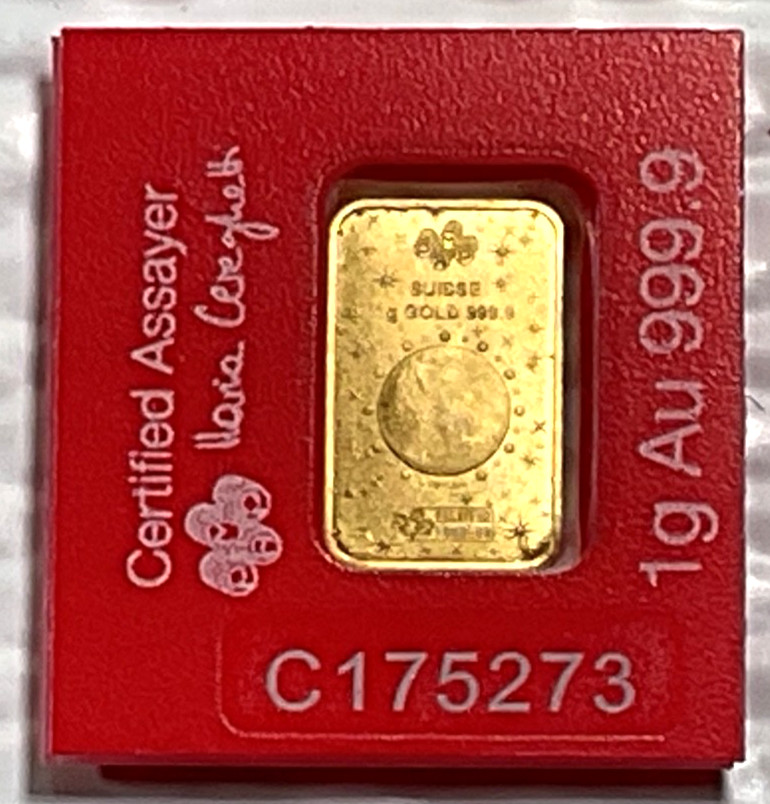 2026 1 Gram PAMP Suisse Lunar Legends 1,000 Mile Horse Multigram .9999 Gold Bar