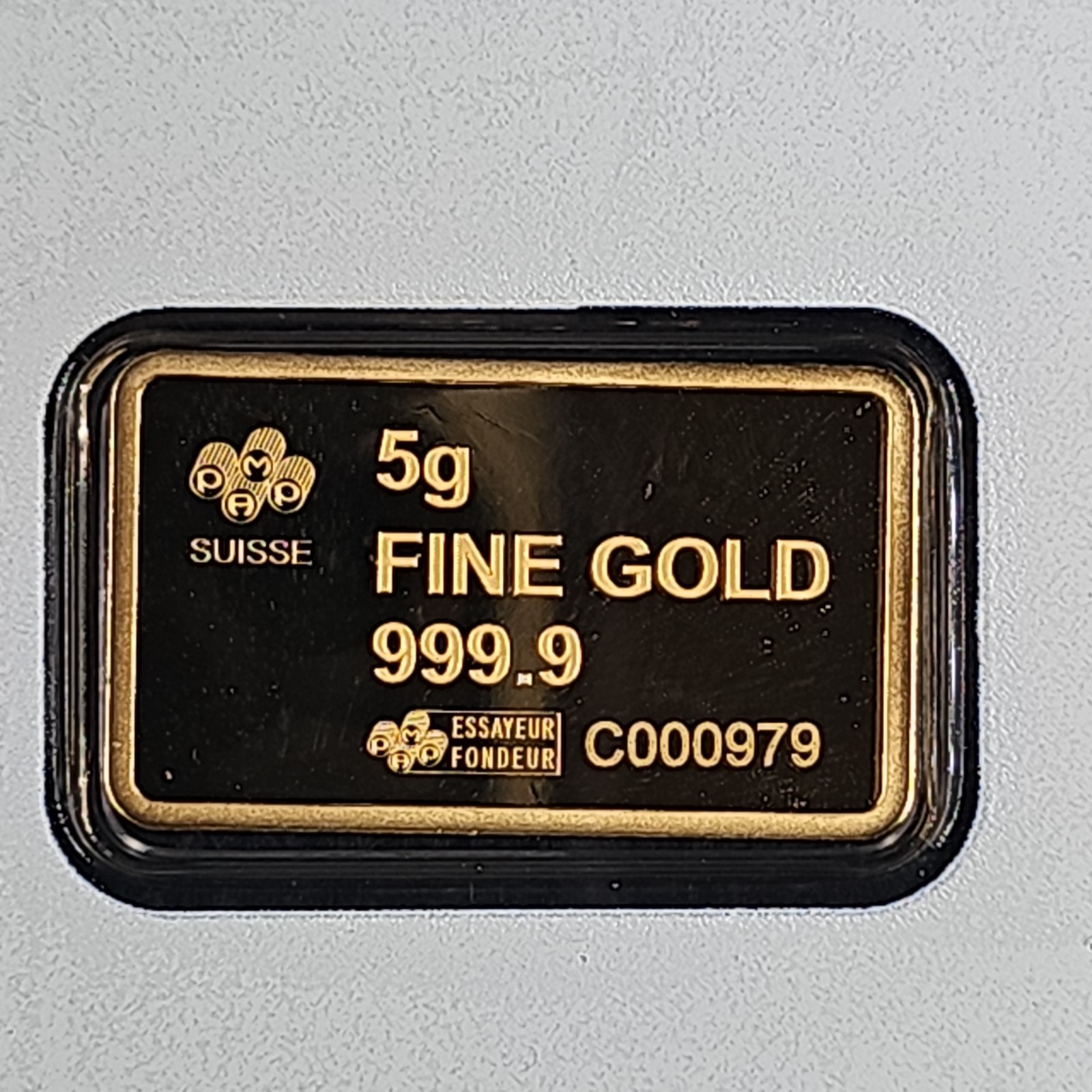 5 gram Gold Bar – PAMP America the Free: Bald Eagle in (Assay)