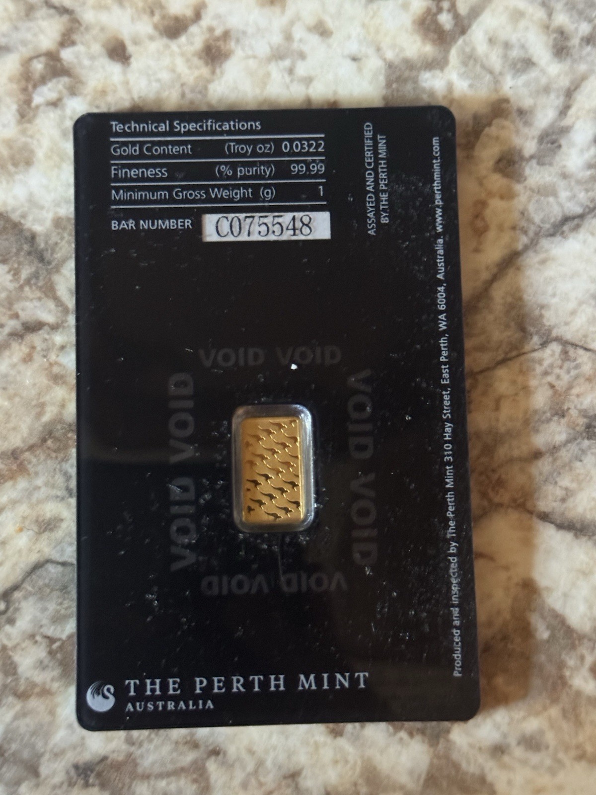 The Perth Mint Australia 1 Gram