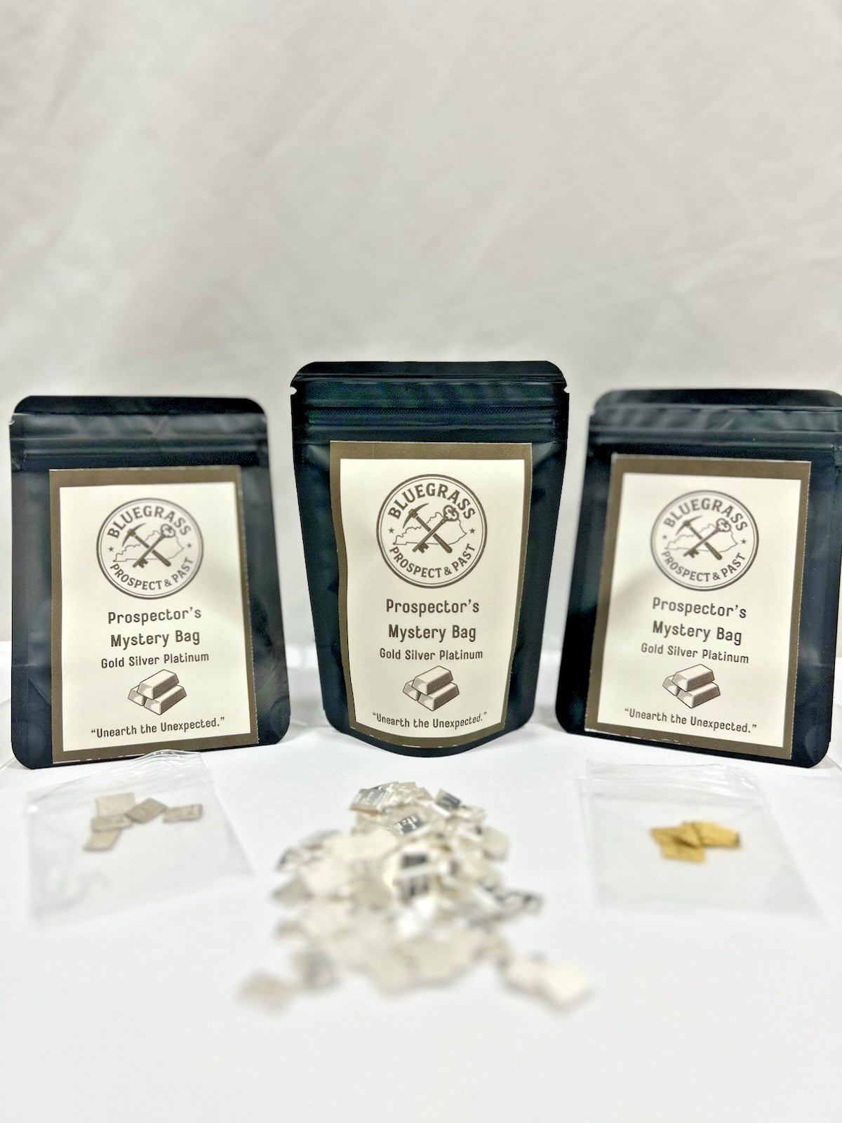 Prospect and Past 1 Gram Bullion Mystery Lot – Gold, Silver & Platinum Bars