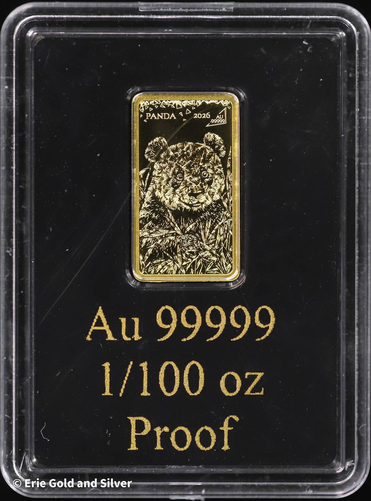 Solomon Islands Panda Proof 1/100th oz Gold Bar