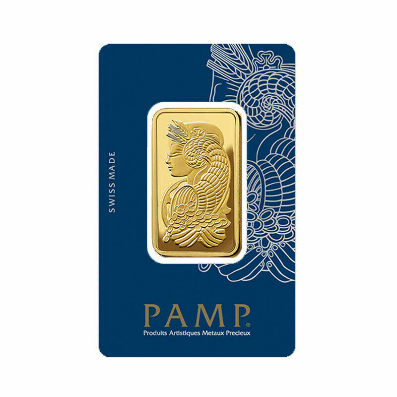 Gold 1 oz Random Brand .9999 fine Gold Bar in Sealed Assay Card
