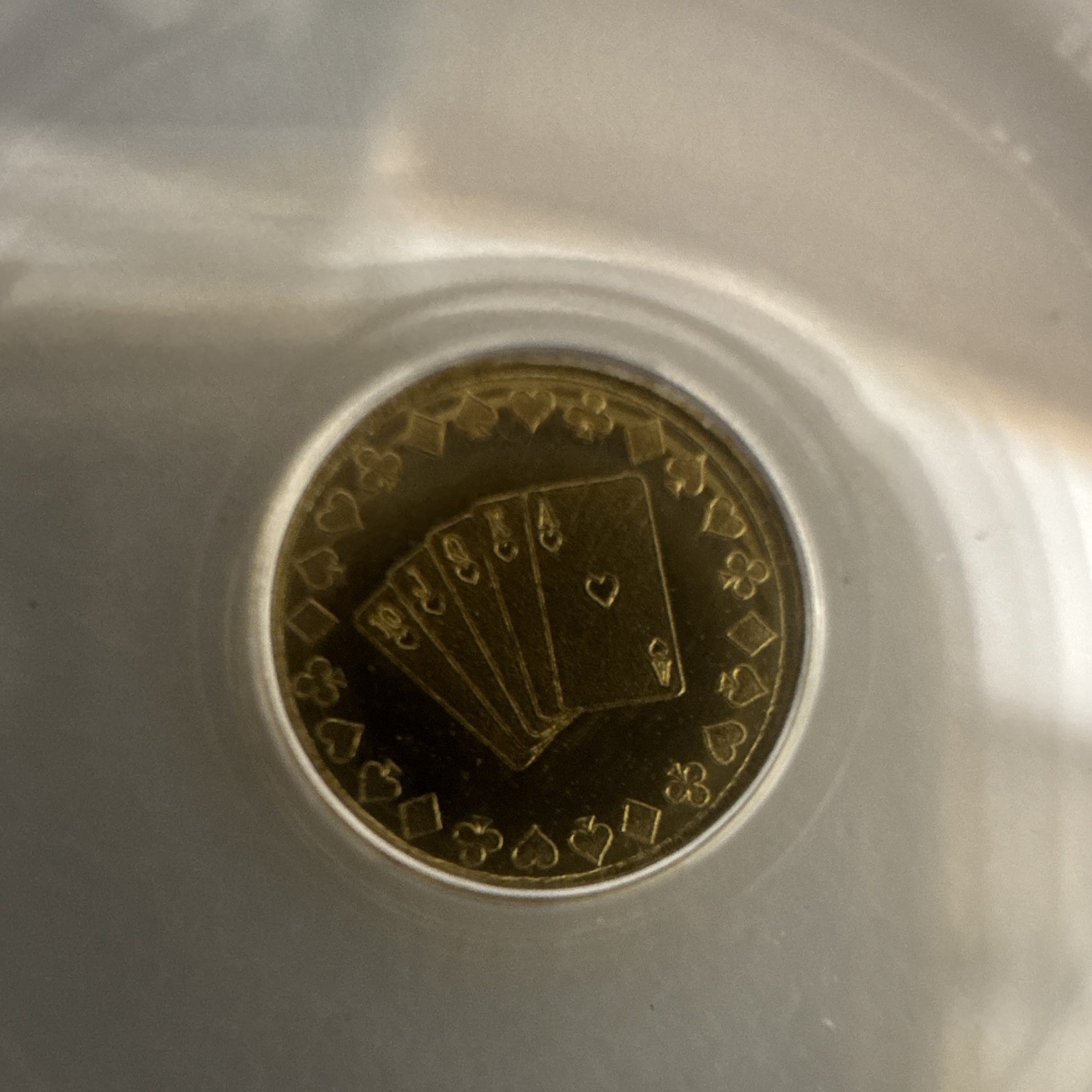 Royal Flush 1/500 oz Gold Round PCGS MS69 No Date Limited Edition 500