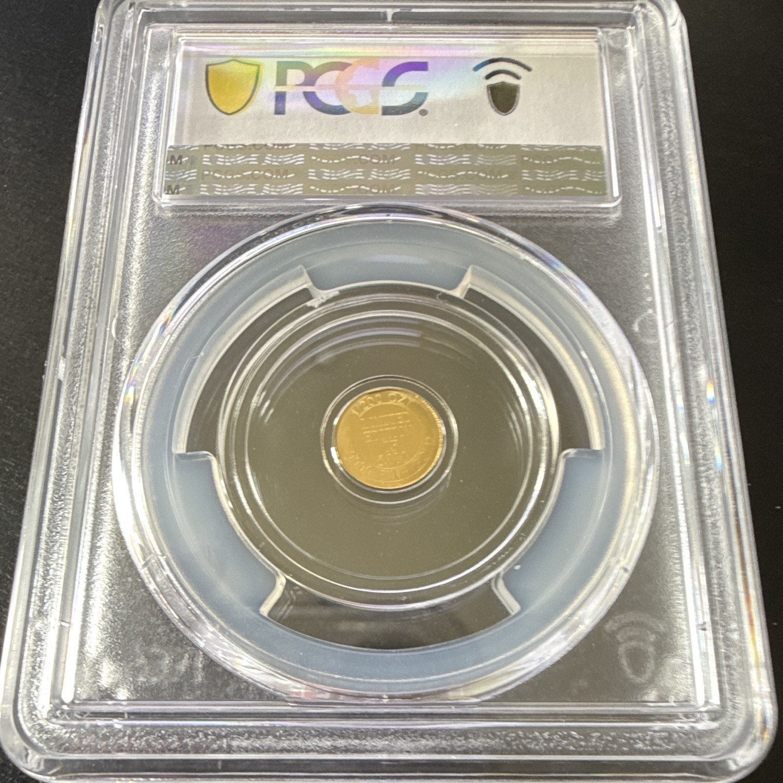 PCGS MS69 No Date Pirate 1/200 oz Gold Round 0.999 Fine Gold Au