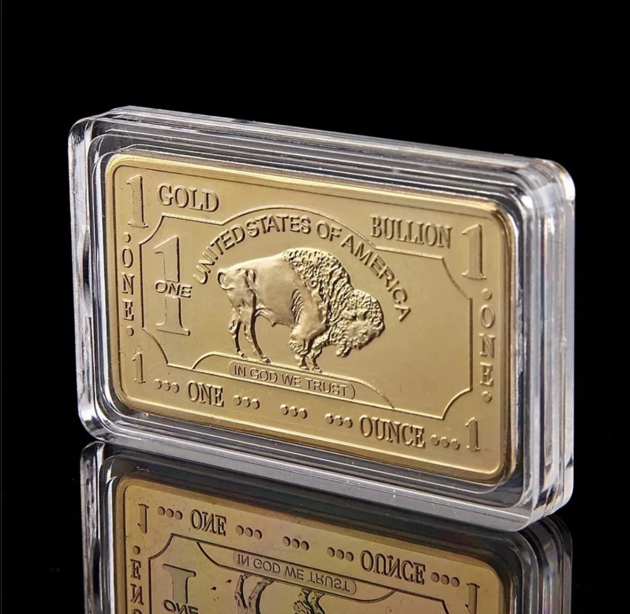 (6) 1 OZ – Gold Buffalo Bullion Bar .999 Fine 24k GOLD BARS