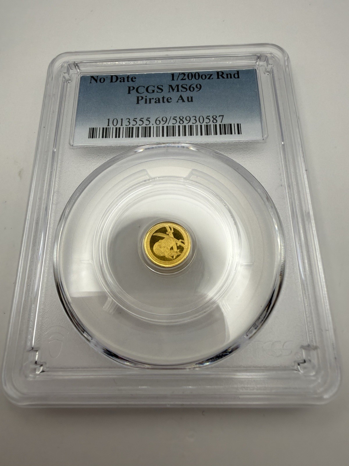 1/200 Oz Gold Round MS69 Pirate Au Limited Edition of 5,000 PCGS
