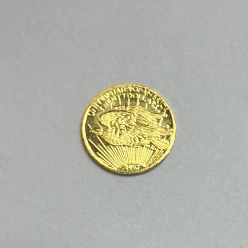THE COLUMBIA MINT 24k YELLOW GOLD SAINT GAUDENS LIBERTY $20 MINIATURE COIN BOX