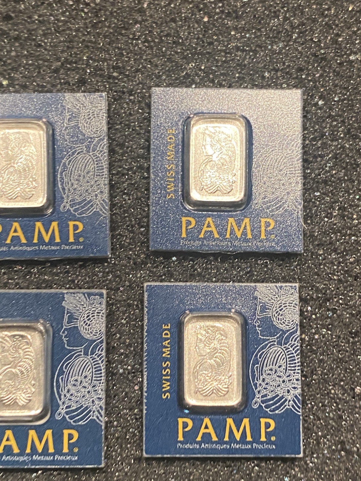 (6) 1g Platinum 999.5 PAMP Suisse SEALED certified bar