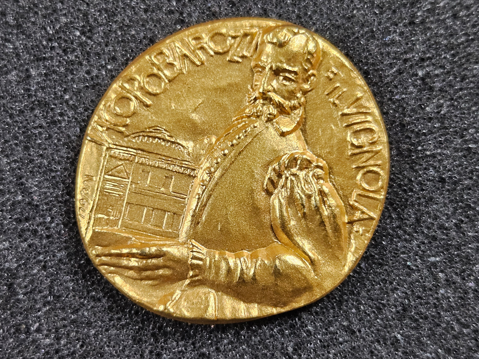 🌟 Da Vignola Barozzi 18k Gold Coin Medal 21.6g Italy 0.52 oz Actual Gold Weight