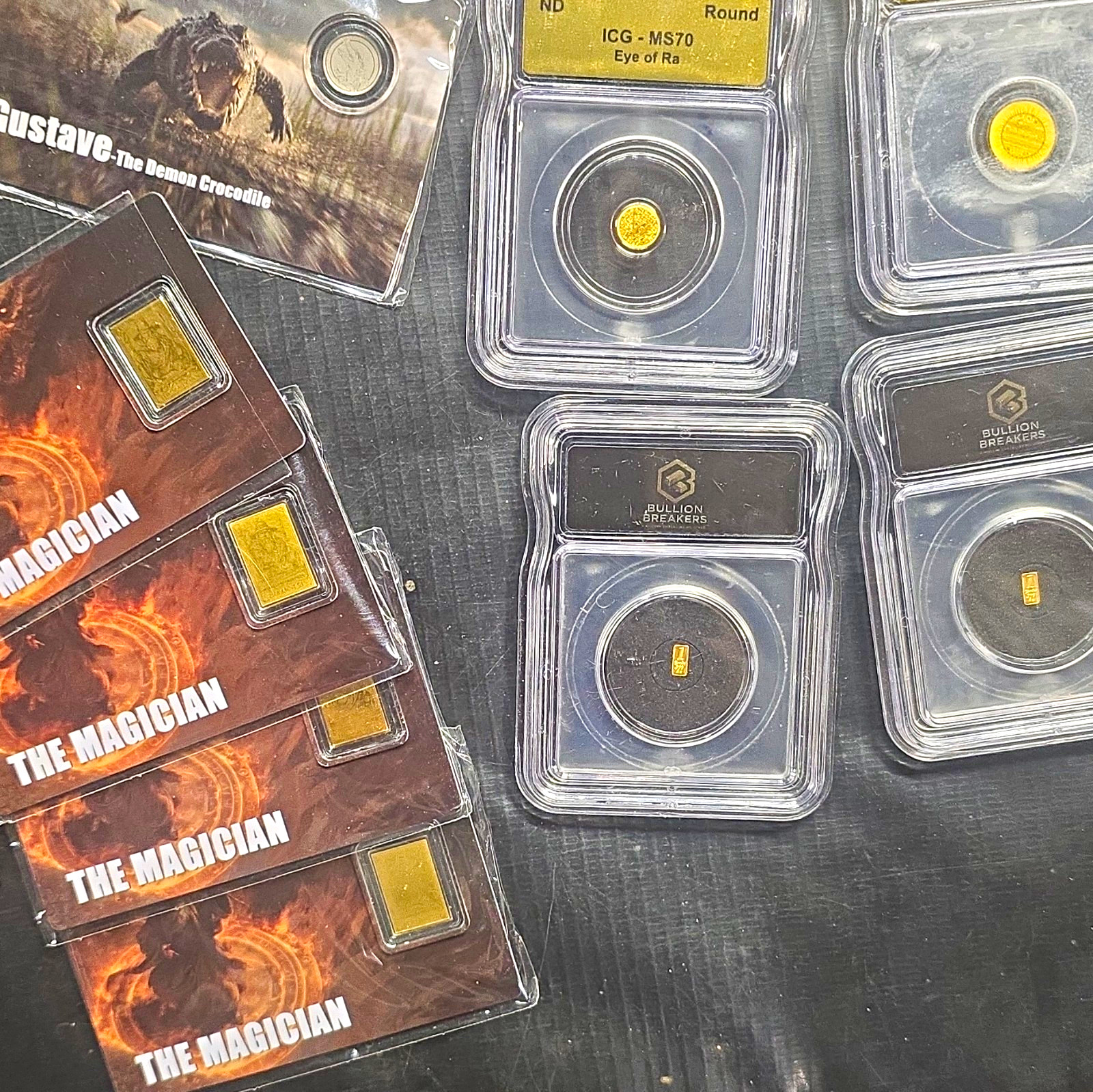 1/500 Eye Of Raw 1/1000 Liberia, 2 Grains,4 1/1000 Magician All Gold,4 Platinums