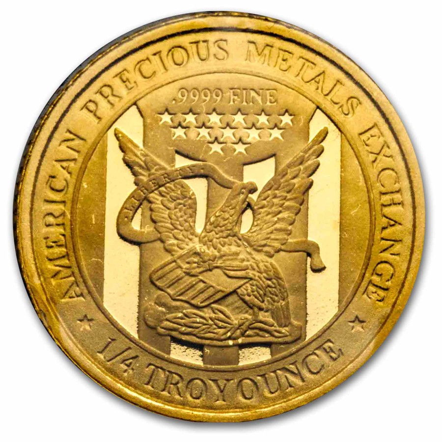 1/4 oz Gold Round – APMEX (In TEP Package)