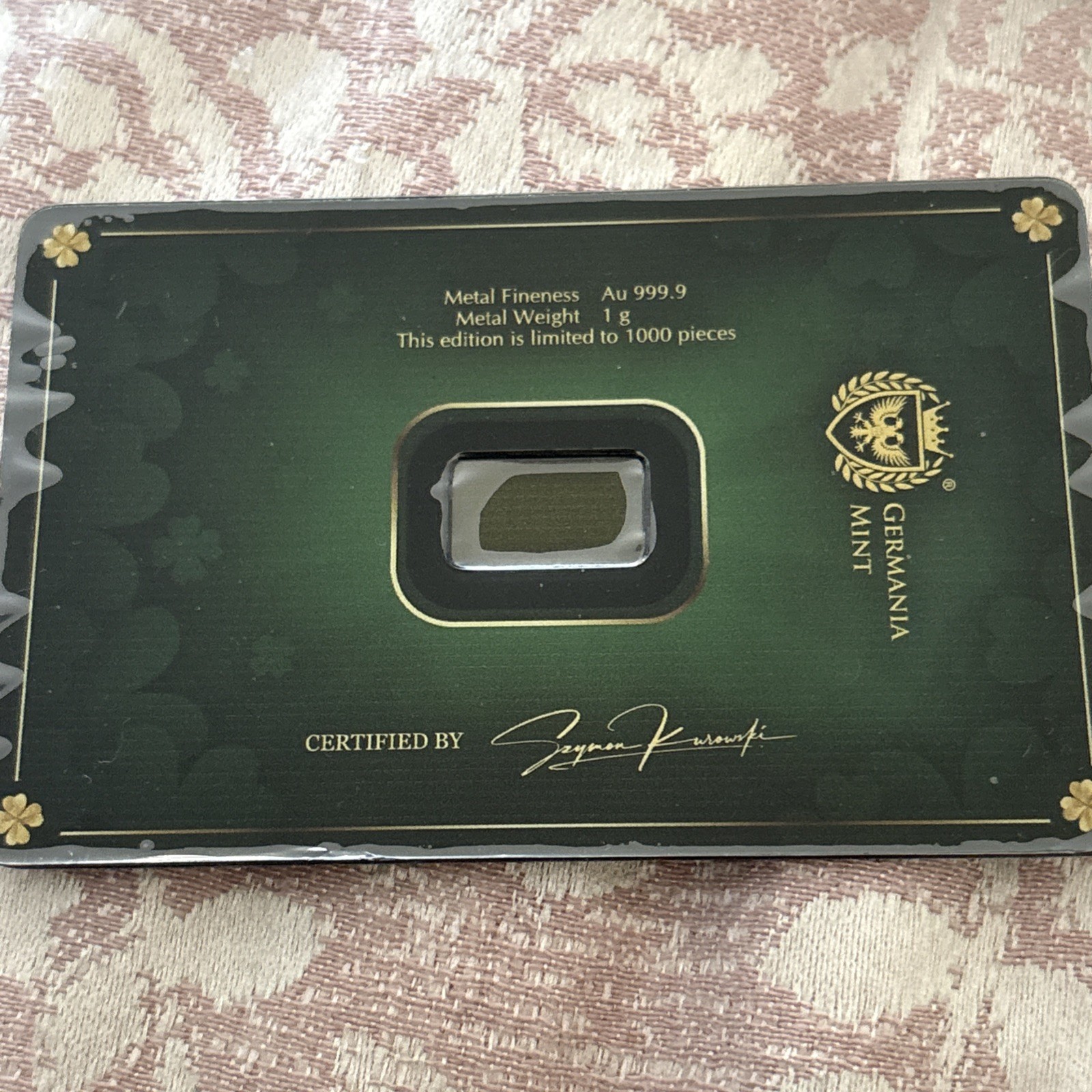 HAPPY ST. PATRICK’S DAY 1 g Gold Bar