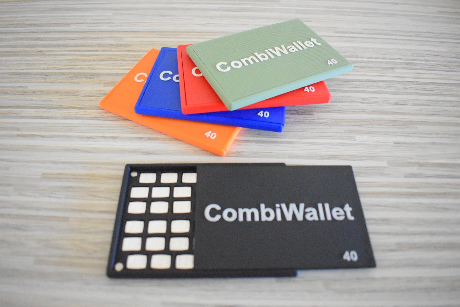 Valcambi Combibar Gold Platinum Silver CombiWallet, Holds 40 1 Gram Combibars