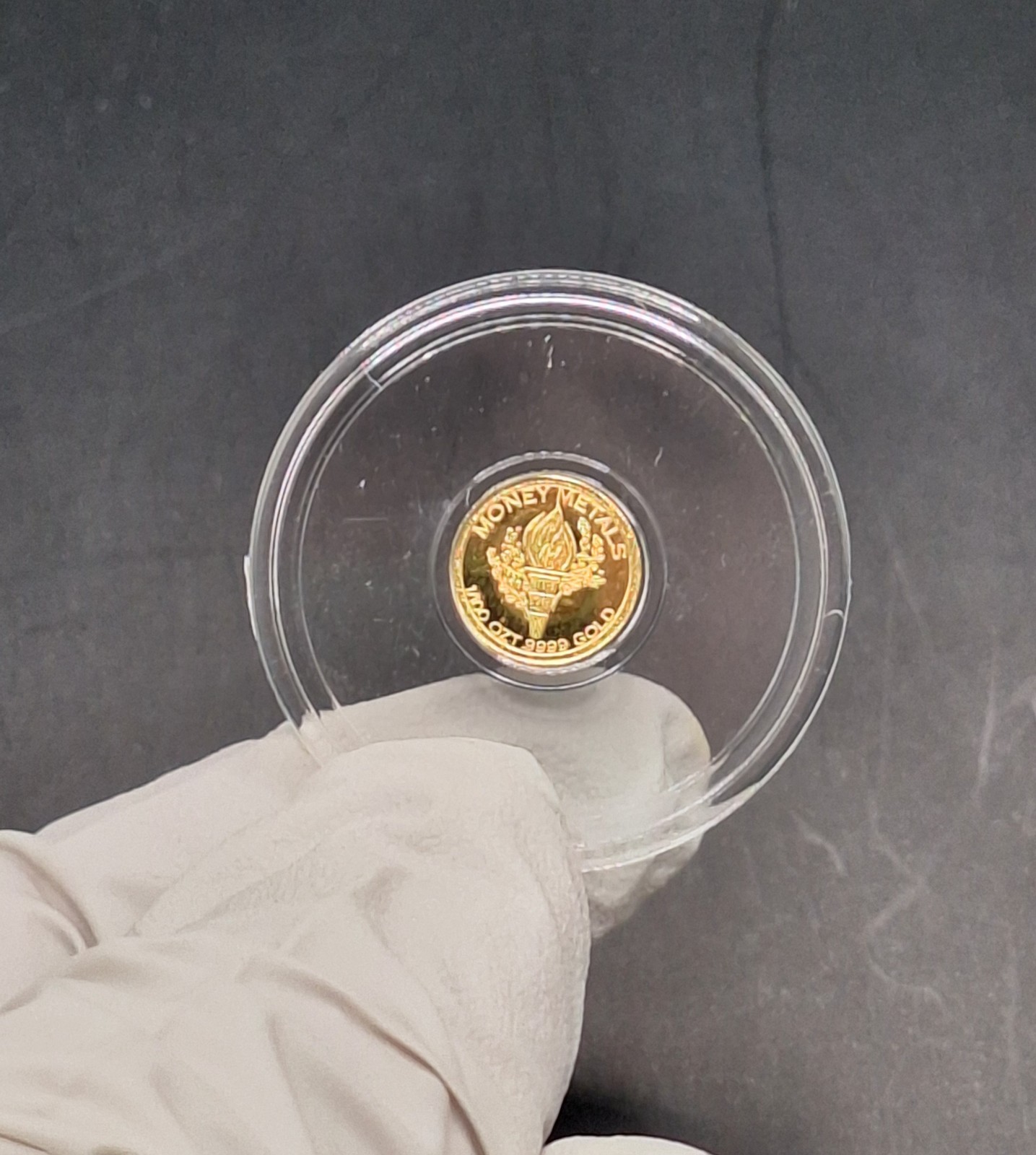 Set of 3 – 1/100 oz .9999 Pure Gold Mercury Rounds – Rare, Stunning Collectibles