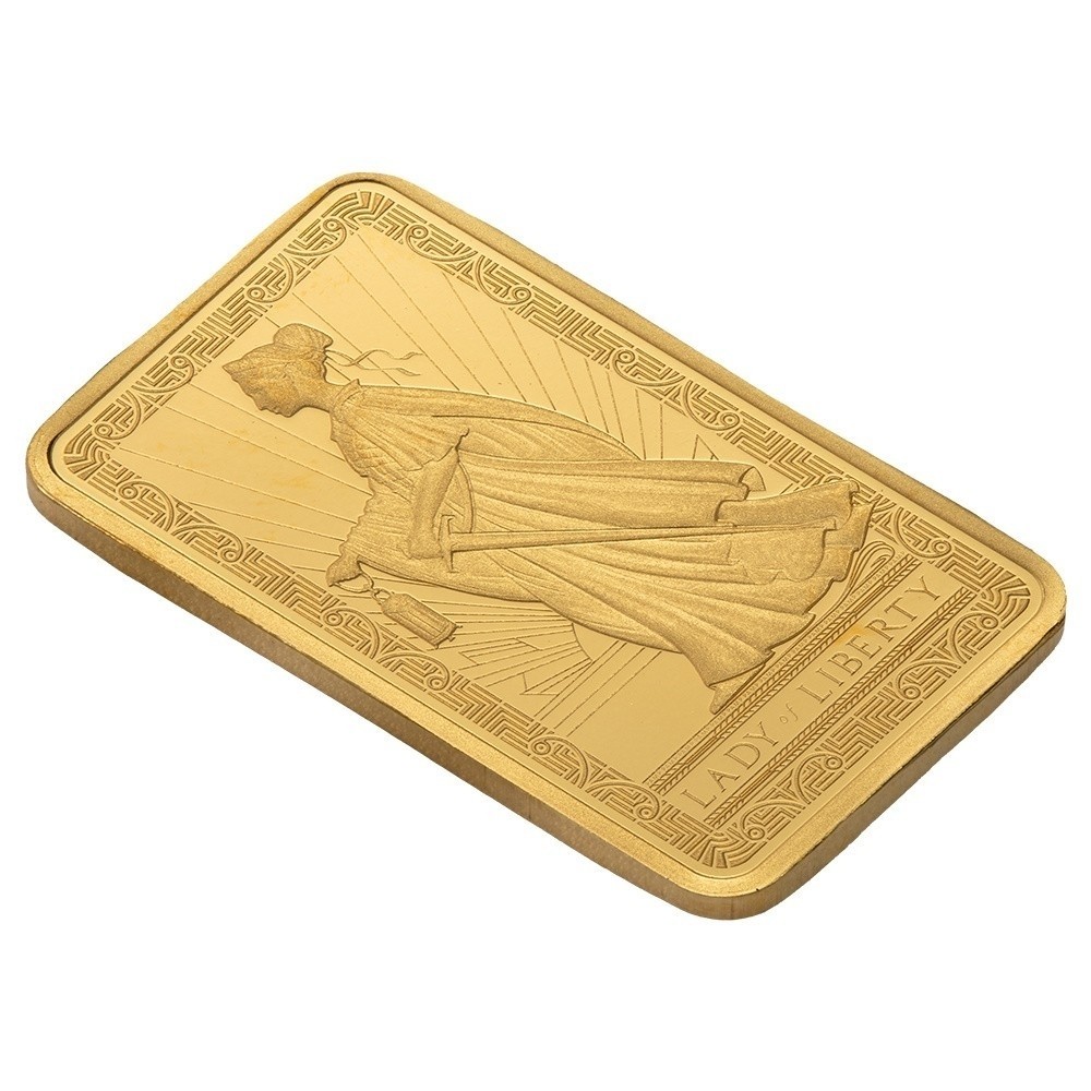 2.5 gram Gold Bar – PAMP Suisse Lady of Liberty (In Assay)