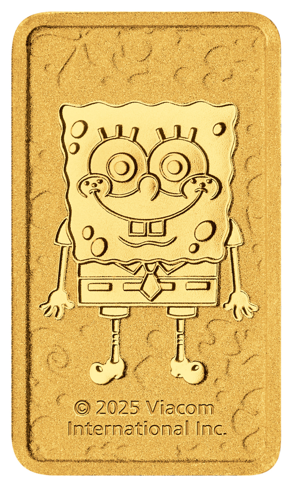 2025 SPONGEBOB SQUAREPANTS 1g .9999 Gold Perth Mint Minted Bar NGC MS 70 ER
