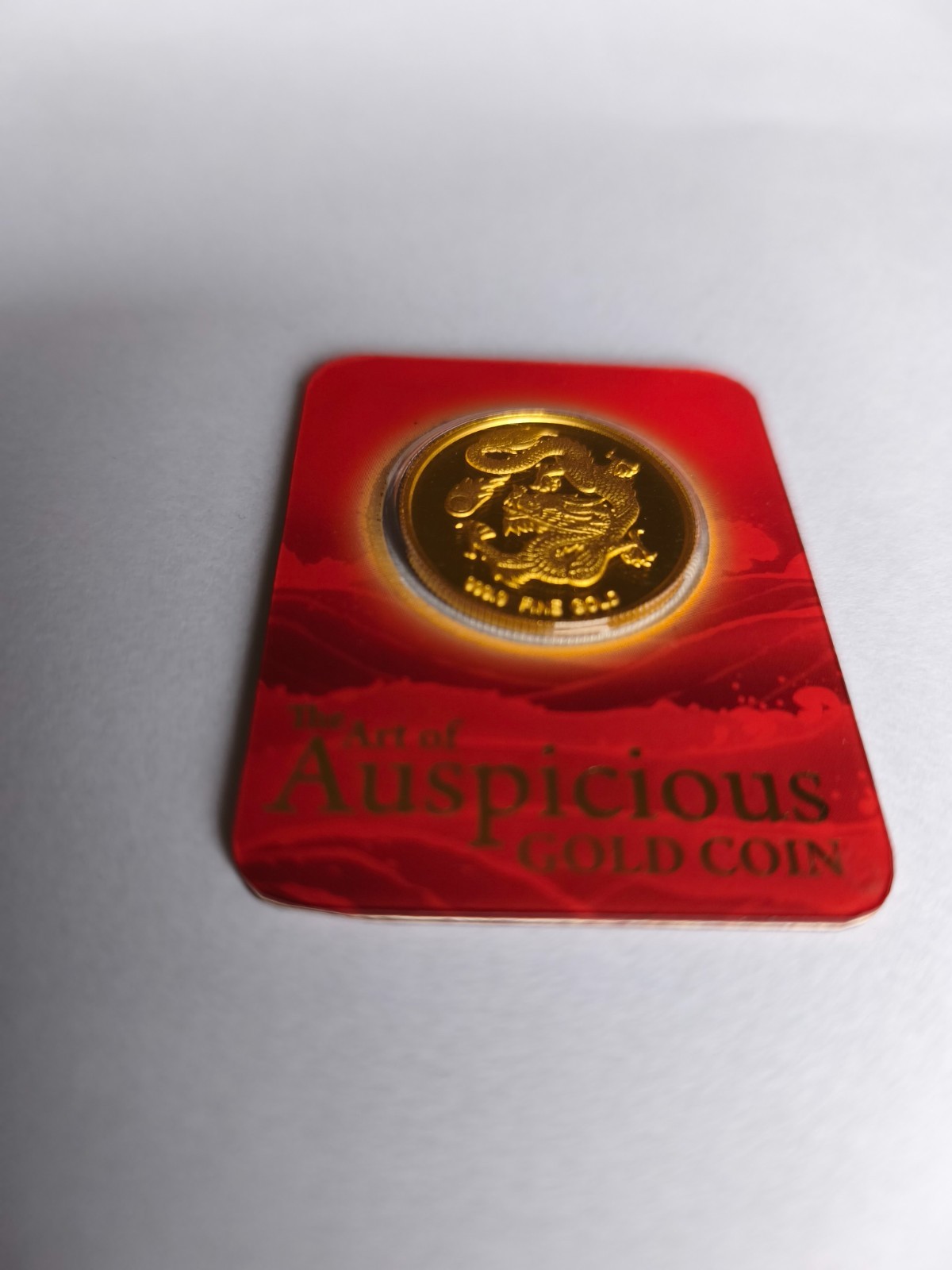 10g 24K Gold Coin Year of the Dragon 2012 99.99% Pure Sealed Limited edition