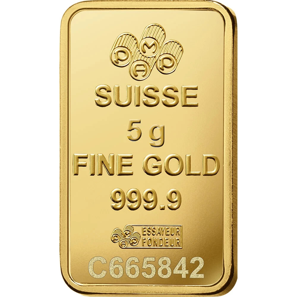 50 gram Gold Bar – PAMP Suisse – Fortuna – 999.9 Fine in Sealed Assay