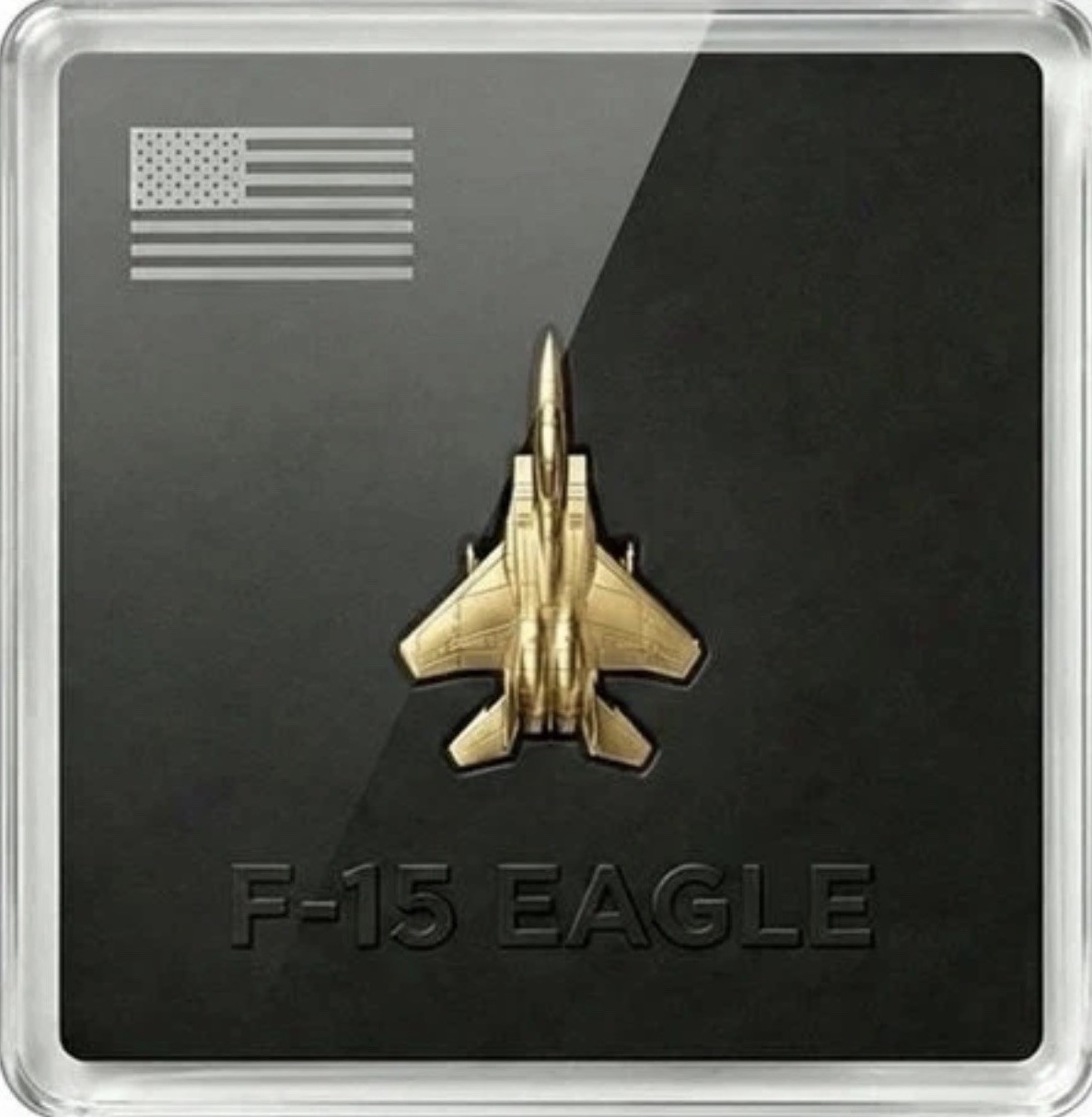 2026 F-15 Eagle Fighter Jet 1/20g Gold .999 Gold- Invest – USA 250 Commemorative