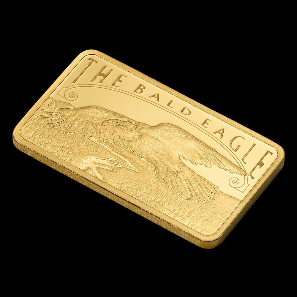 PAMP America the Free – Bald Eagle 5g Gold Bar – In Assay