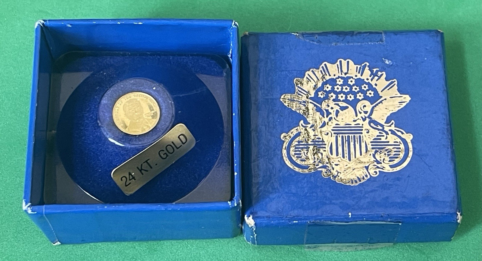 Ronald Reagan Solid Gold 24k Pure .999 Presidential Inaugural Coin